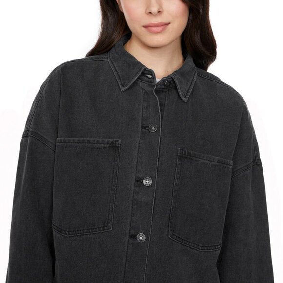 NEW Hudson Oversize Denim Jacket | Black - Picture 4 of 5